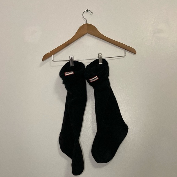 Hunter unisex knit fleece tall rainboot socks Medium (f:5-7) - Picture 2 of 6